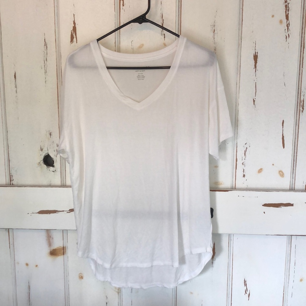 White Small American Eagle Soft & Sexy Oversized Shirt